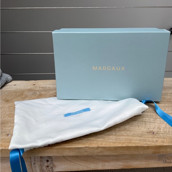 Margaux The City Sandal OTM Blue Floral Satin Over The Moon Elegant Handmade 36 - Picture 11 of 12